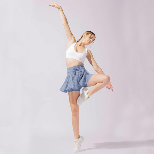 High Waist Dress Lace-up Sports Skirt