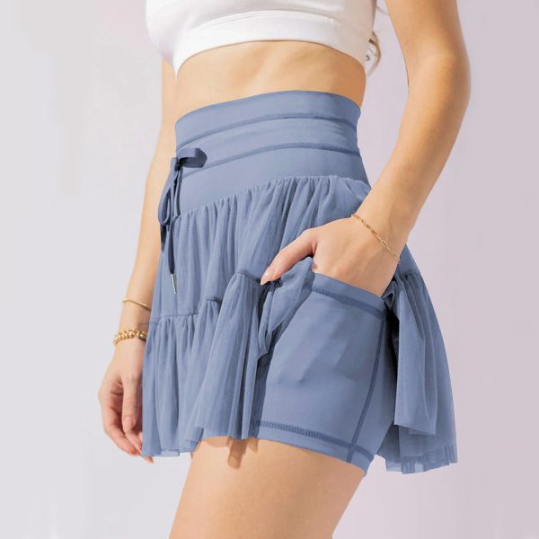 High Waist Dress Lace-up Sports Skirt